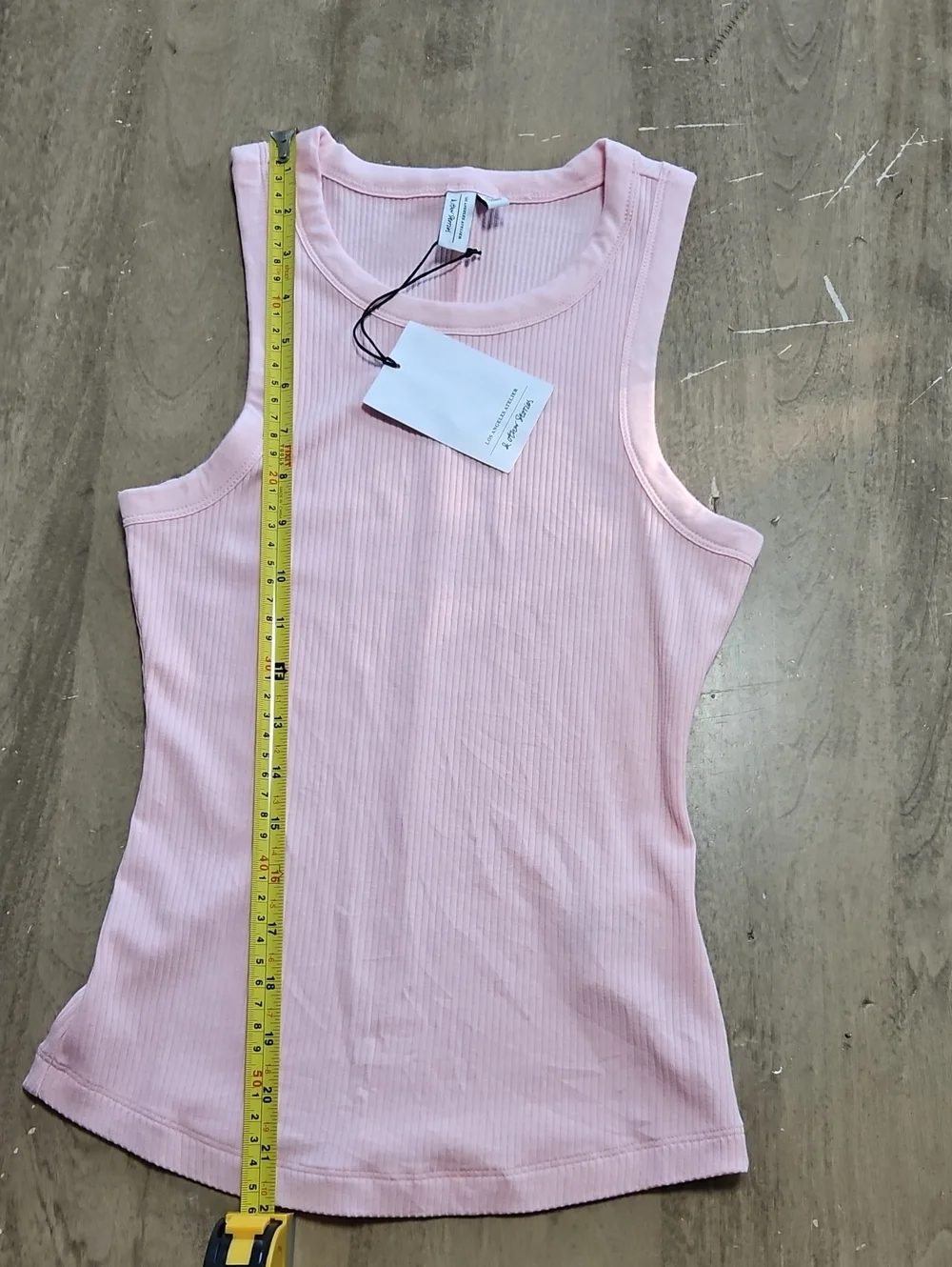& Other Stories Pink Ribbed Tank Size XS - Picture 6 of 10